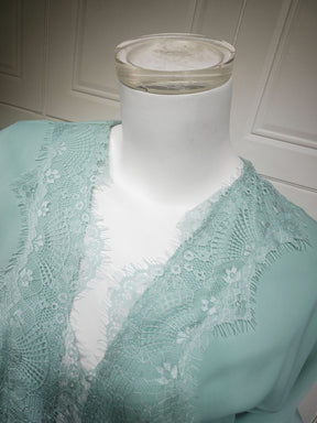 MQ214  Lace Patchwork Fashion Abaya Trendy Dress