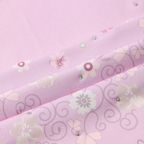 MSL235  Floral Printed Polyester Instant Hijab