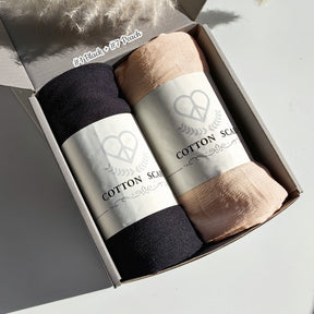 WJA168 Natural Wrinkle Rayon Scarf Solid Color Neck Scarf Cotton Linen Shawl - MinYang Fashion Apparel Accessory Manufacturer