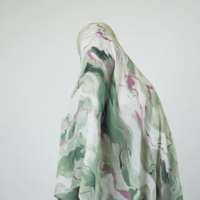 MD002  Multicolor double stitch wide-brimmed polyester cotton hijab scarf