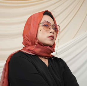 MD019  Modal polyester-cotton tie-dyed Muslim hijab