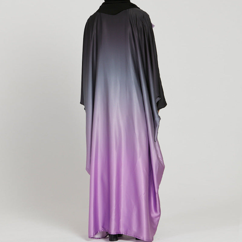 6750 Color Gradient Mobre Muslim Abaya