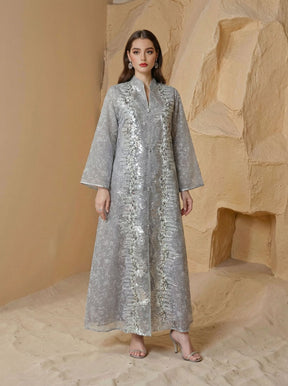 SMT240  Sheer mesh maxi dress – breathable luxury, elegantly effortless