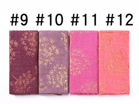 MSL189  Foil-stamped floral pattern women's hijab