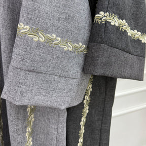 LR1153  Exquisite plus size embroidered cardigan