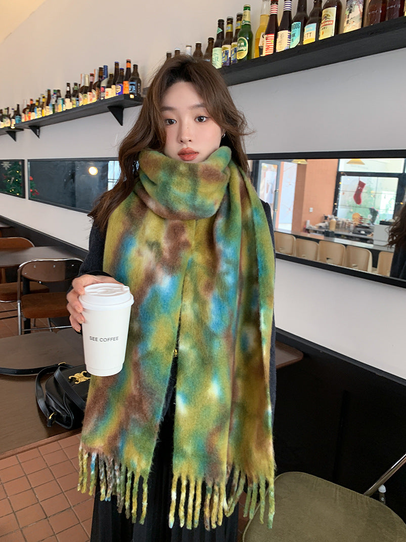 TLQHZZ-106 tie-dye winter scarf