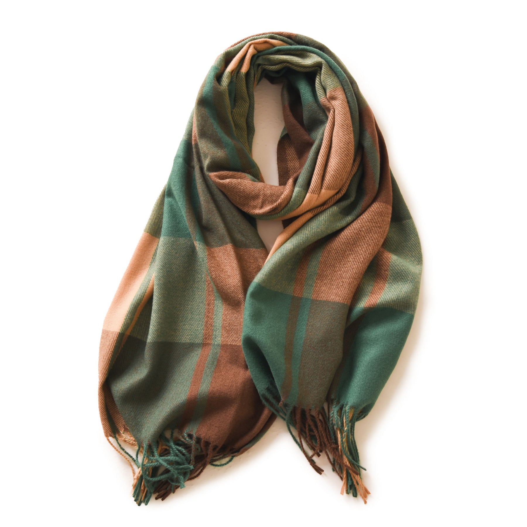 Fashion plaid cashmere scarf