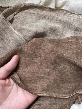 WJ009  Crinkled Rayon Scarf with All-Edges Stitched