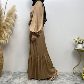 6531 plain muslim abaya dress