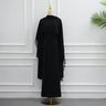 #1-Jet Black Dress + Hijab