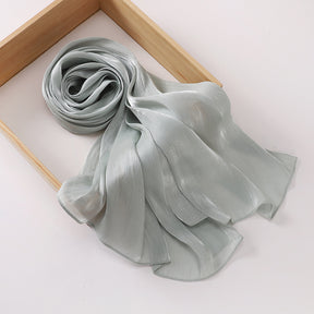 MSL348   New soft silk style bun head fashion gauze scarf travel vintage style scarf wholesale