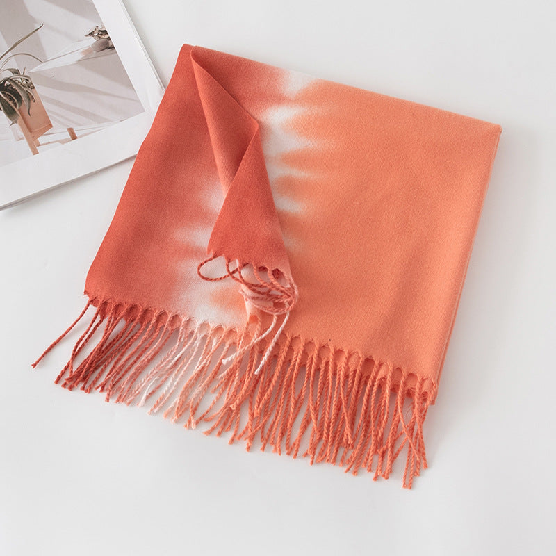 FH23-5153 Warm shawl with cashmere print Polyester winter scarf