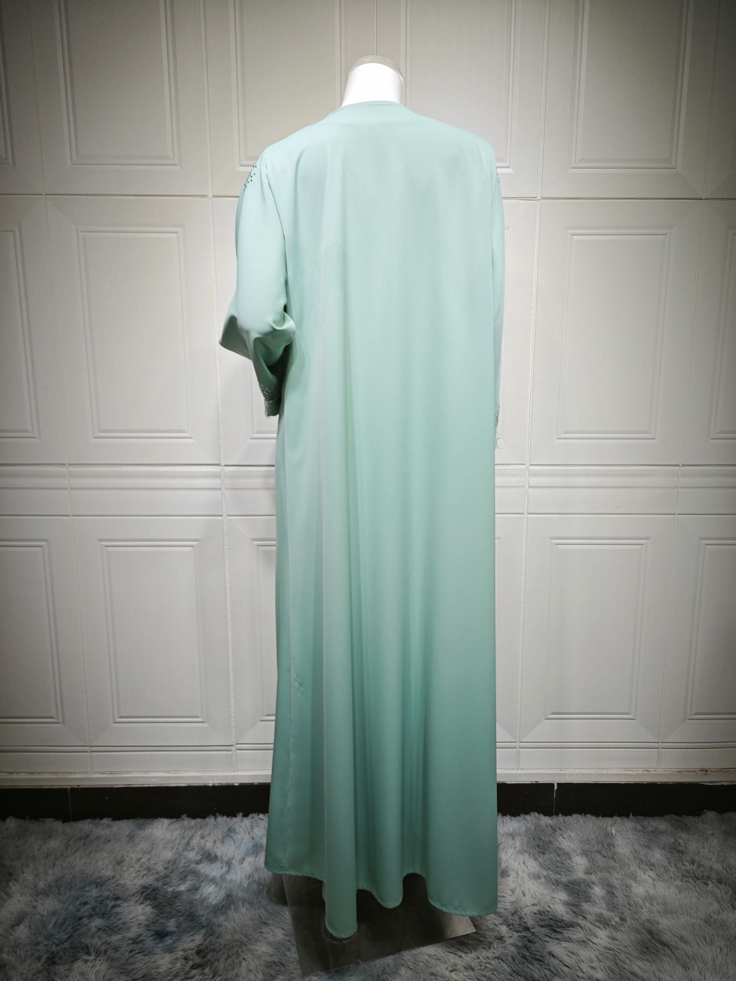 MQ214  Lace Patchwork Fashion Abaya Trendy Dress