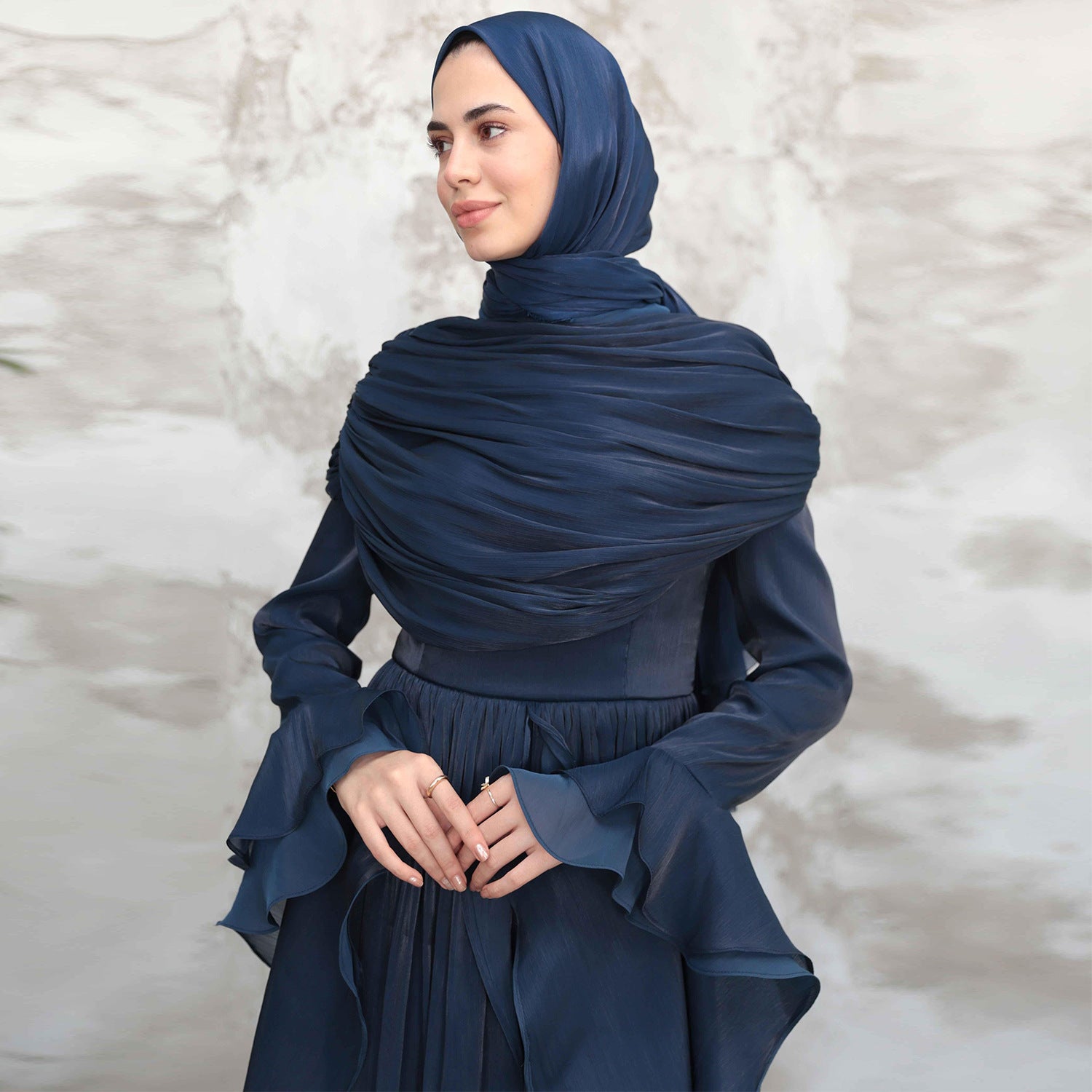 LR1169  Double-layer waist dress – no hijab