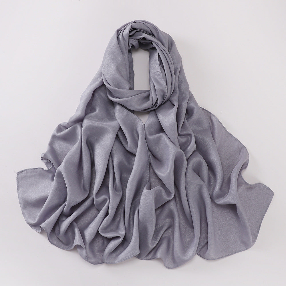 MSL328 Pure color diamond chiffon long scarf scarf wholesale