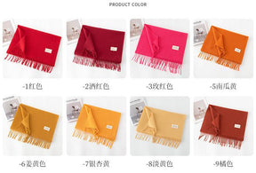 FH24-5853  Versatile high-end warm mid-length scarf hijab  printed scarf  scarf  winter scarf