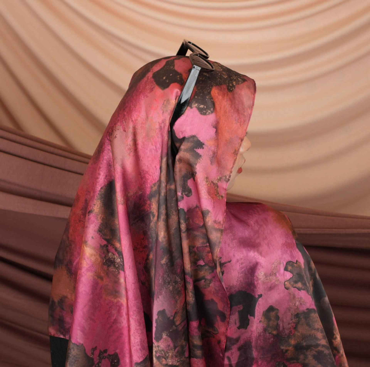 ST010  Imitation silk printed hijab