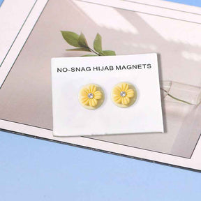 JS025  Peacock Feather Hijab Magnetic Clasp - MOQ: 300 pcs/color