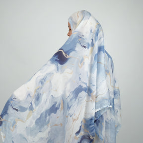MD002  Multicolor double stitch wide-brimmed polyester cotton hijab scarf