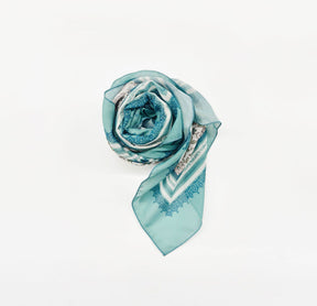 G1045 110*110cm  Quick-Dry Sun-Shading Voile Printed Square Scarf