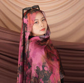 ST010  Imitation silk printed hijab