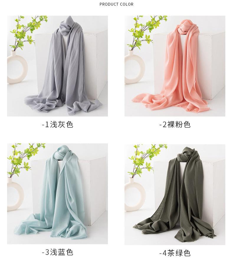 FHY24-7010 Solid color wool scarf hijab plain hijab/tudung winter scarf