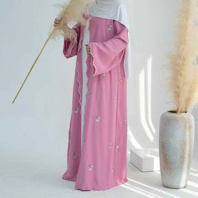 LR881  Elegant Floral Embroidery Lace Cardigan