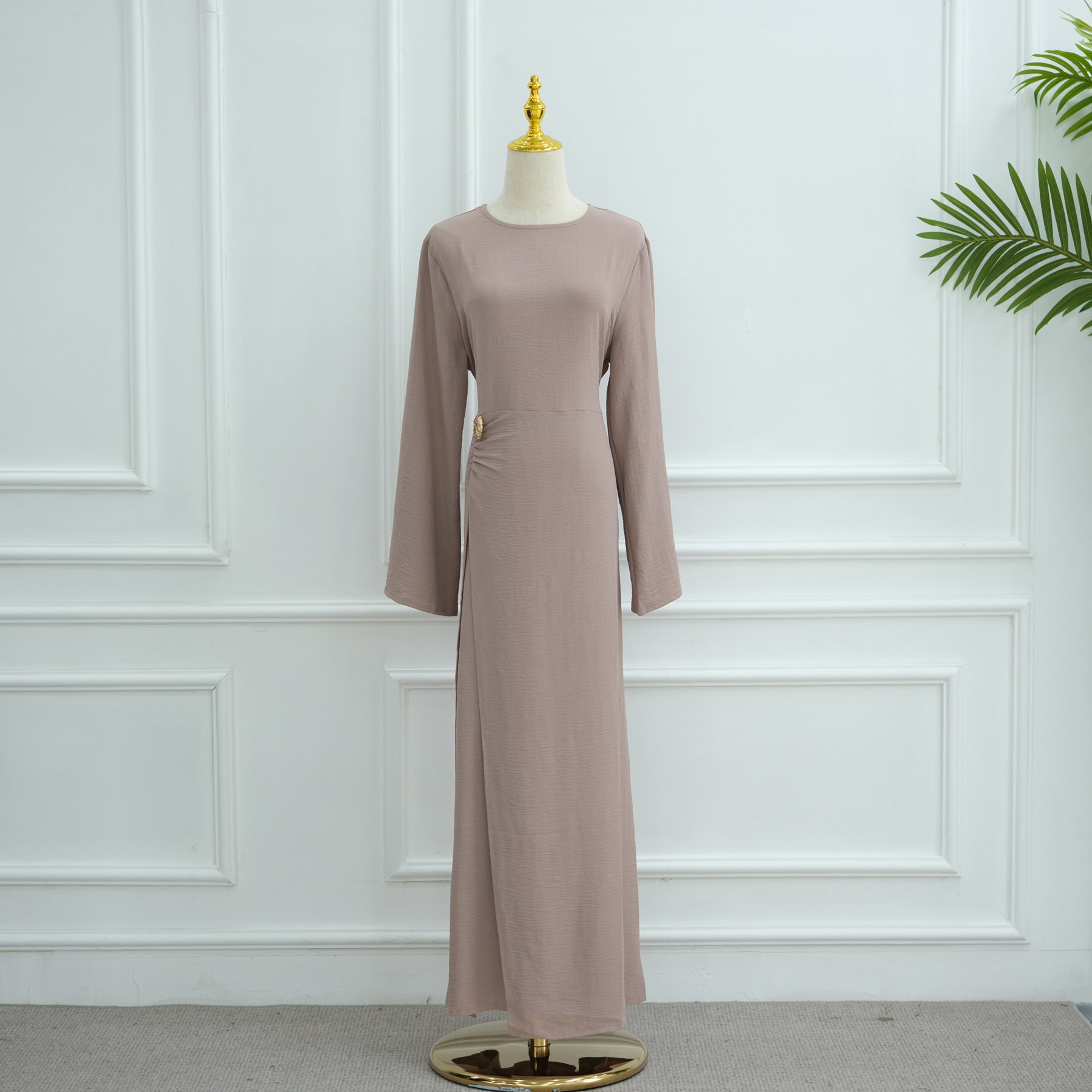 LR1077  Women's Plain Minimalist Dress for Daily Wear