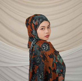 VI007  Modal double-sided penetration tie-dye Muslim hijab