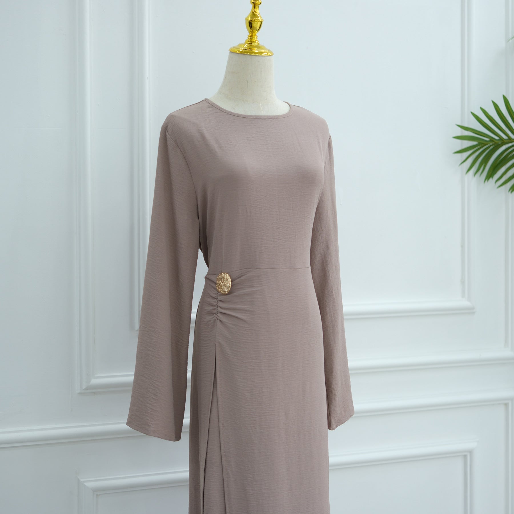 LR1077  Women's Plain Minimalist Dress for Daily Wear