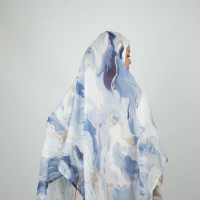 MD002  Multicolor double stitch wide-brimmed polyester cotton hijab scarf