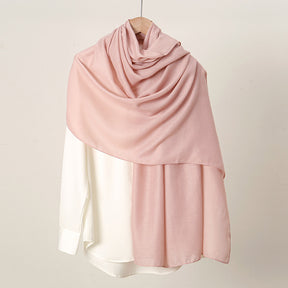 VS814 New retro solid color cotton and linen scarf for women