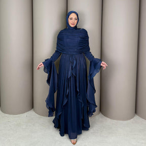 LR1169  Double-layer waist dress – no hijab