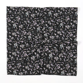 YW347  115*115CM Large Size Floral Pearl Chiffon Printed Square Scarf