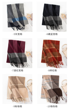 FHY24-7011 Wool, versatile tassels, fashionable and warm scarf  hijab  winter scarf  printed scarf