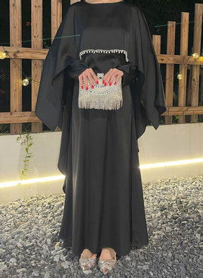 PFSD  Elegant and simple women's cape dress