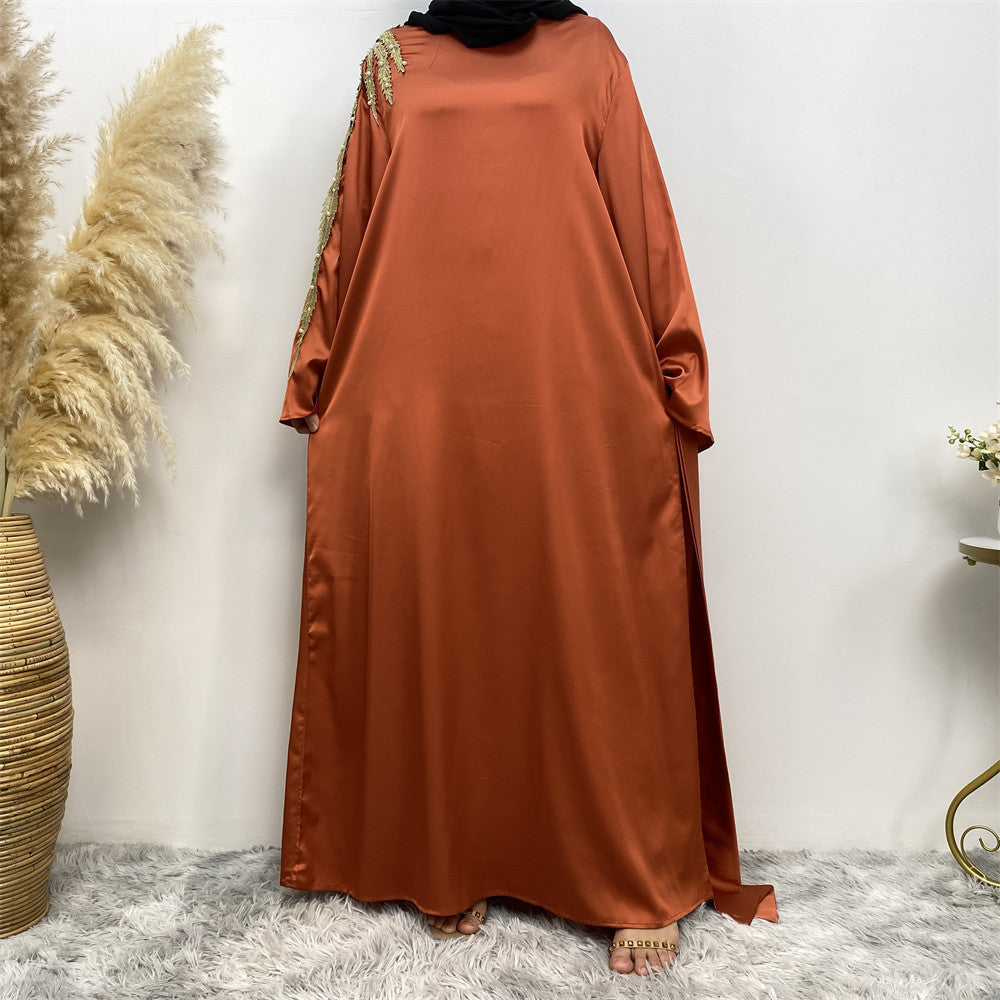 6479 plain muslim abaya dress