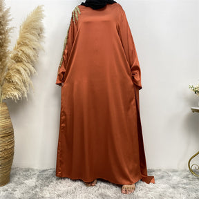 6479 plain muslim abaya dress