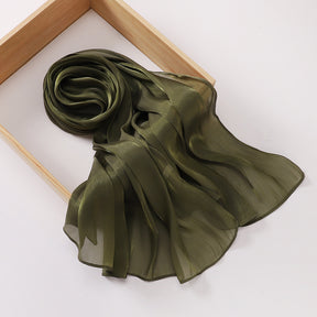 MSL348   New soft silk style bun head fashion gauze scarf travel vintage style scarf wholesale