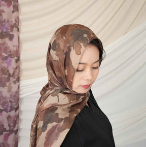 MD022  Modal single stitch Muslim hijab