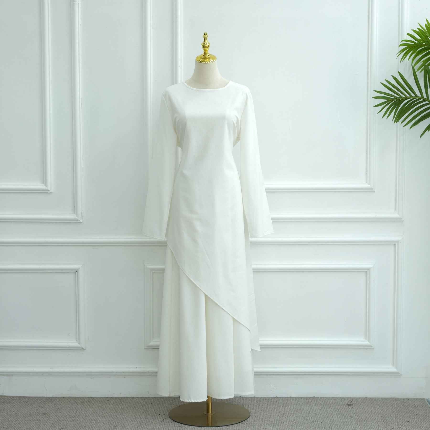 LR1100+LR1101  Elegant Top Paired with Fashion Skirt