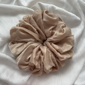 WJA40  Satin  Tencel Velvet Large Size Women's Big Head Flower Large Intestine Circle Tencel Hair Tie