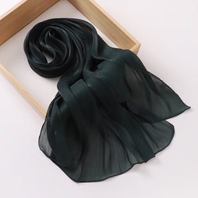 MSL348   New soft silk style bun head fashion gauze scarf travel vintage style scarf wholesale