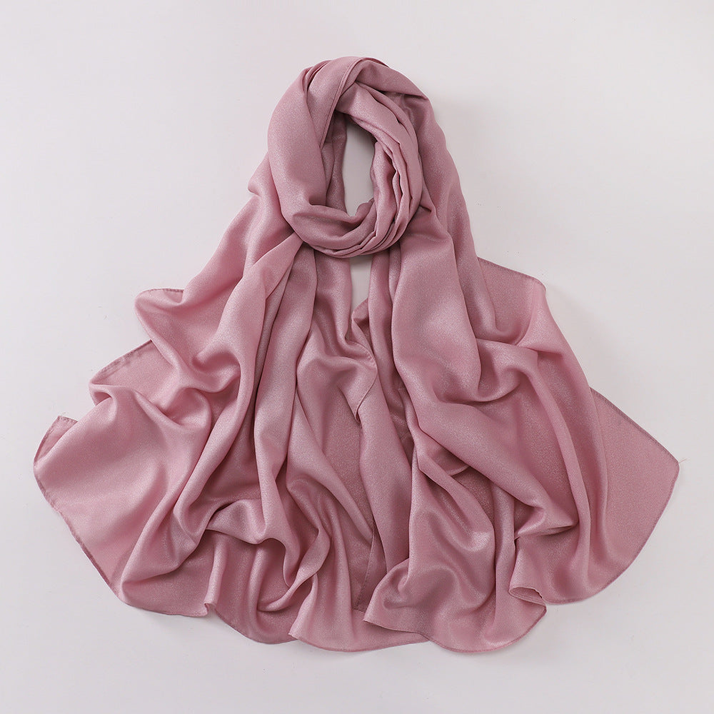 MSL328 Pure color diamond chiffon long scarf scarf wholesale