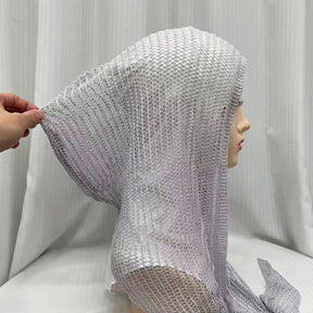 QK685 Exquisite Shiny Thread Diamond Hollow-out Muslim Hijab cap