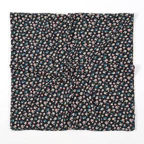 YW347  115*115CM Large Size Floral Pearl Chiffon Printed Square Scarf