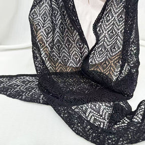 IH123  Exquisite Shiny Thread Diamond Hollow-out Muslim Hijab