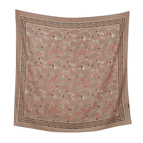 FJ856  110*110 floral print scarf