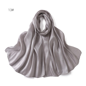 YZ206  Cross-border spring and summer new thin soft shining silk scarf women's Malay Indonesian scarf sunblock cape