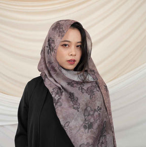 MD018  Modal polyester-cotton tie-dye single stitch Muslim hijab